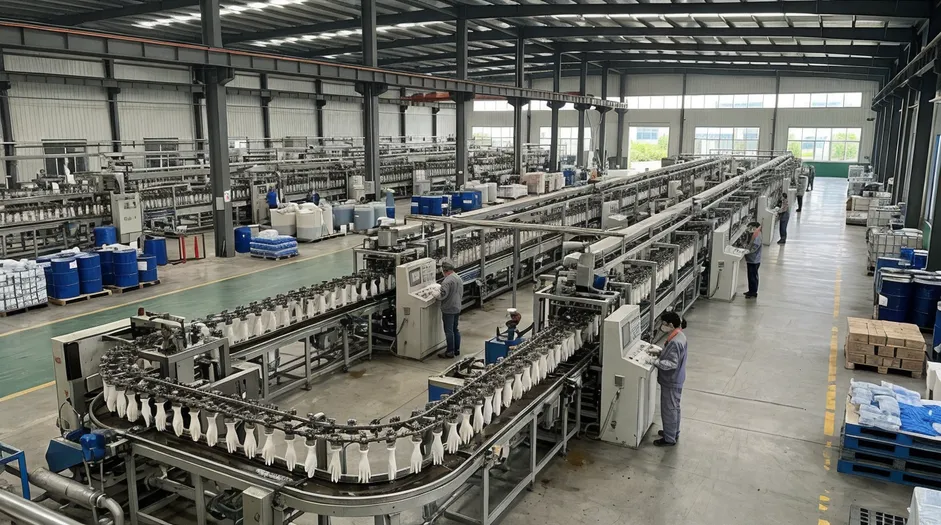 Glovemfg nitrile glove manufacturing facility in Weifang, Shandong