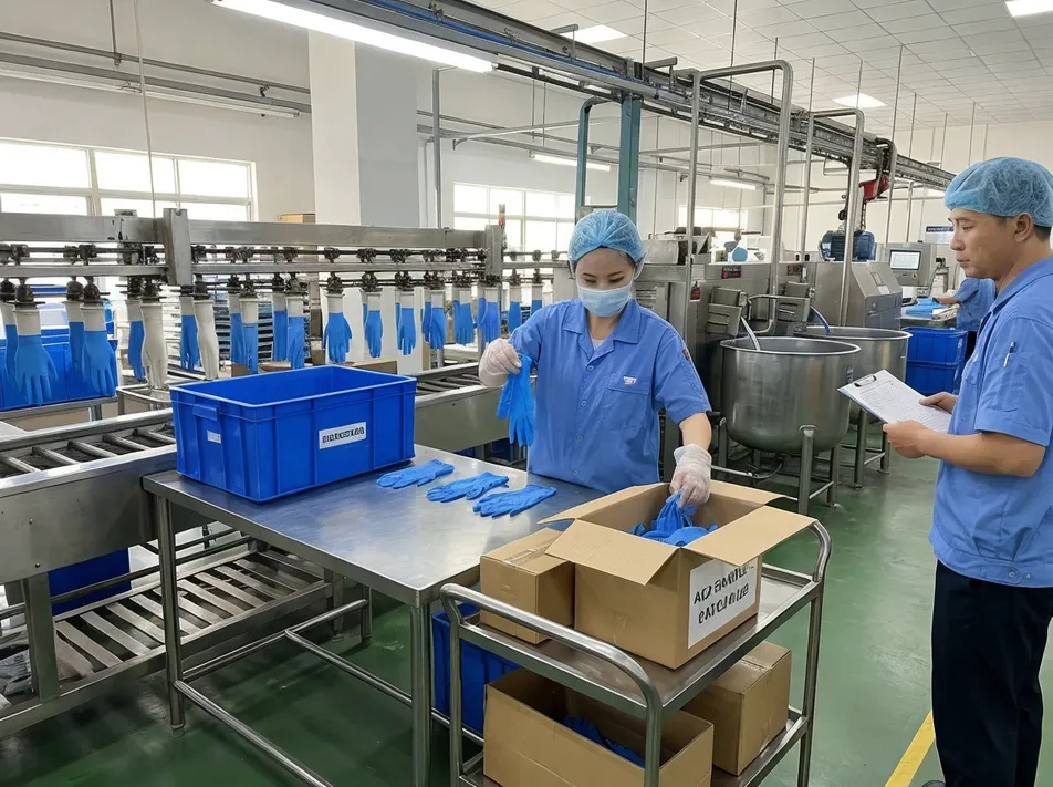 In-process quality inspection and AQL sampling at the production facility