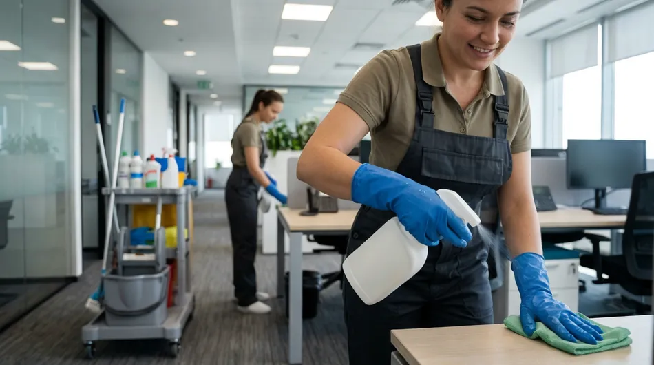 Blue Nitrile Cleaning Gloves