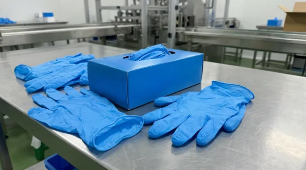 Blue Medical Examination Nitrile Gloves
