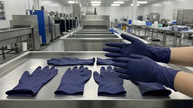Indigo Nitrile Gloves