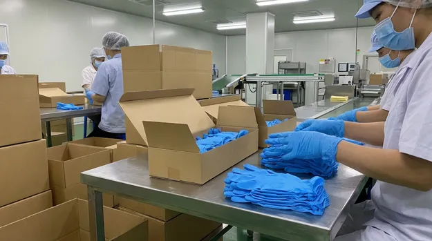 Latex Free Blue Nitrile Gloves