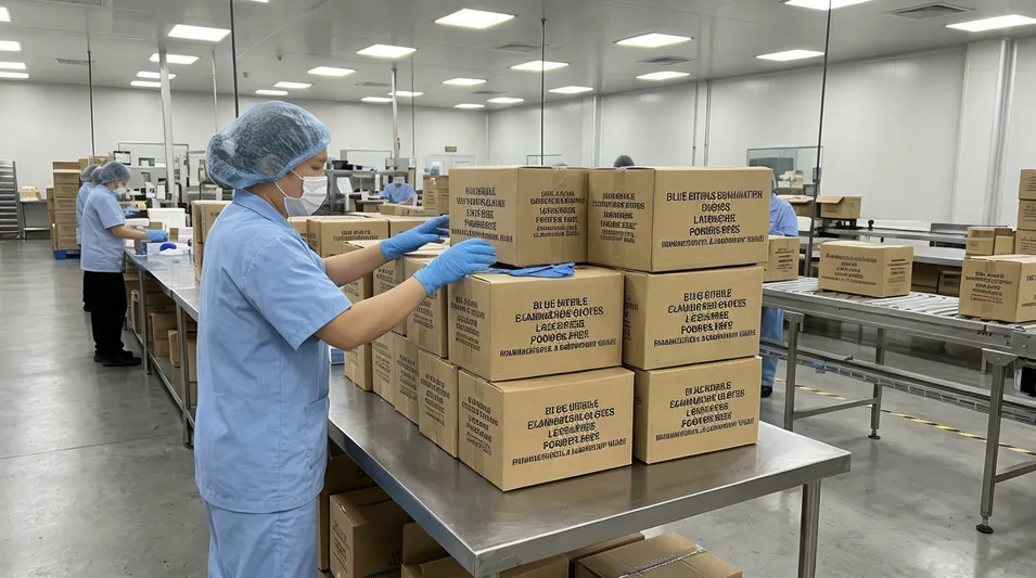 Pharmaceutical and laboratory latex-free nitrile glove supply