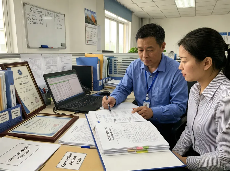 ISO 9001:2015 quality management system audit and documentation process