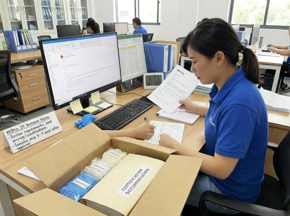 glovemfg quotation and sample process for B2B buyers