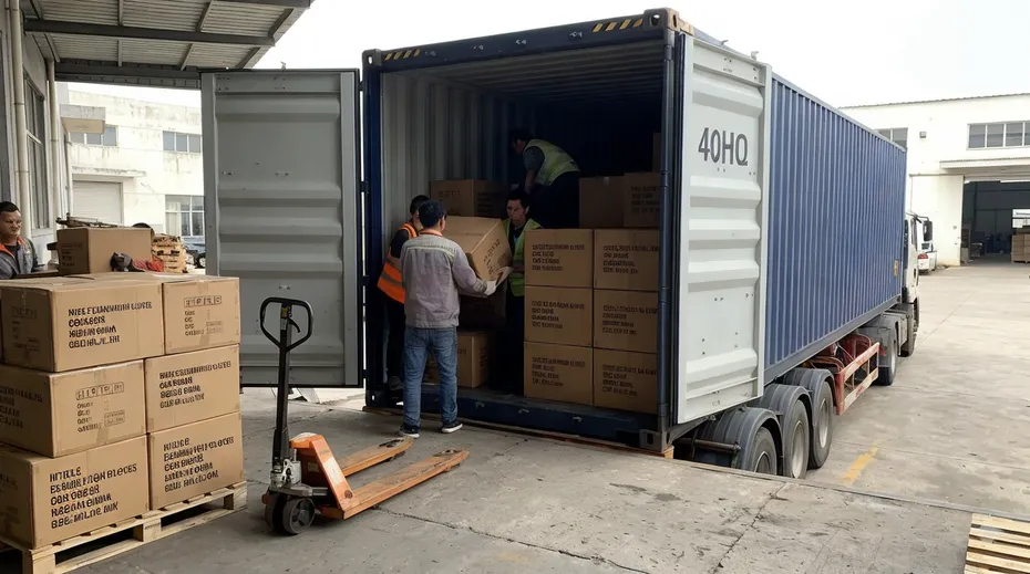 40HQ container loading for OEM nitrile glove orders