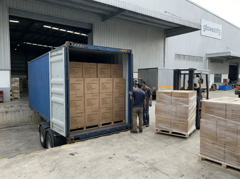 Factory-direct nitrile glove container sourcing from glovemfg