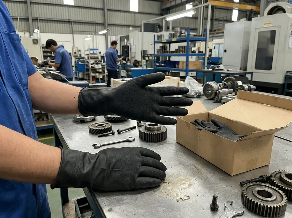 8 mil industrial nitrile gloves — heavy-duty black nitrile gloves for industrial use