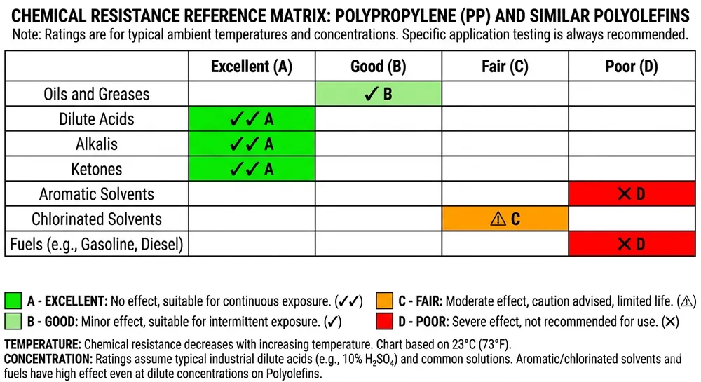 Nitrile Glove Chemical Resistance Matrix Chemical resistance matrix for nitrile gloves showing resistance ratings across common industrial chemicals including oils, acids, solvents, and ketones