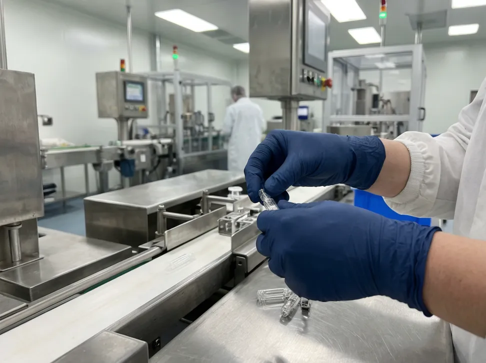 Accelerator-free nitrile gloves for pharmaceutical and healthcare-adjacent industrial environments