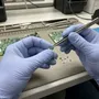 Thin nitrile gloves for electronics and precision manufacturing