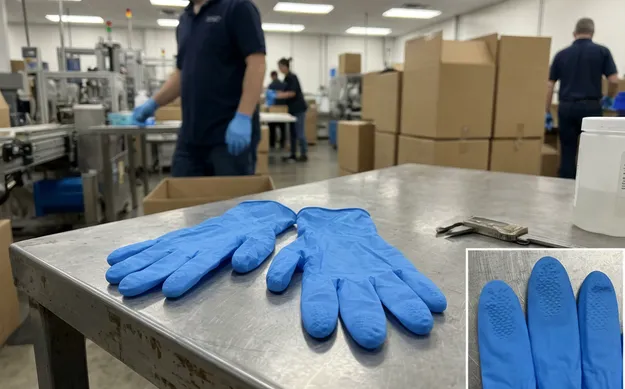 Standard industrial nitrile gloves powder-free
