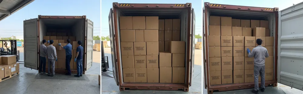 40HQ container loading for kitchen nitrile gloves bulk shipment