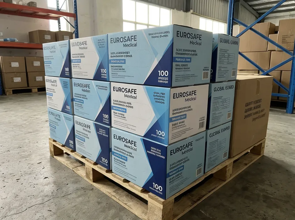 OEM private-label nitrile glove packaging with custom branding