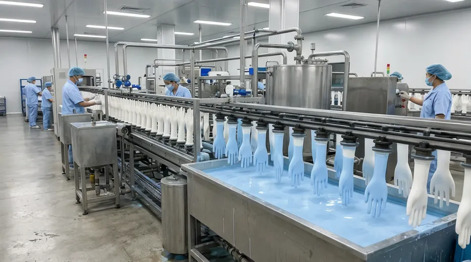 Accelerator-free nitrile glove formulation for sensitive skin and hospital tenders