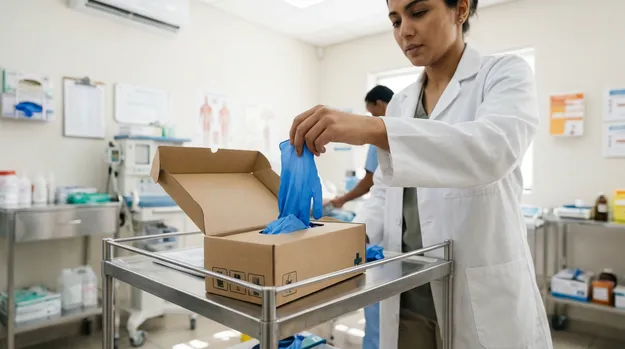 Emerging market private clinic chains sourcing cost-effective powdered nitrile examination gloves