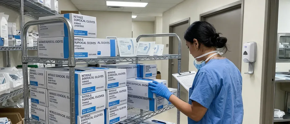 Ambulatory surgical center glove procurement