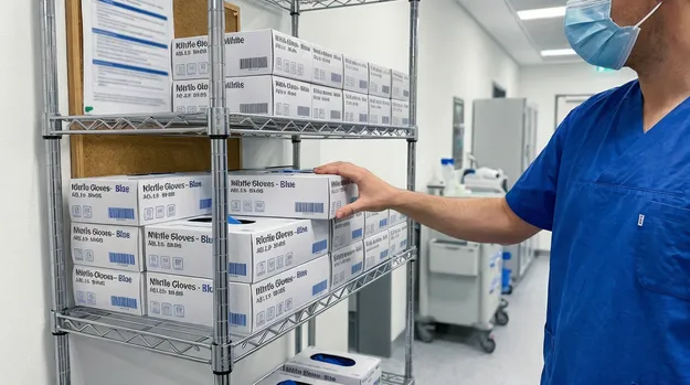 European hospital color-coded glove procurement system
