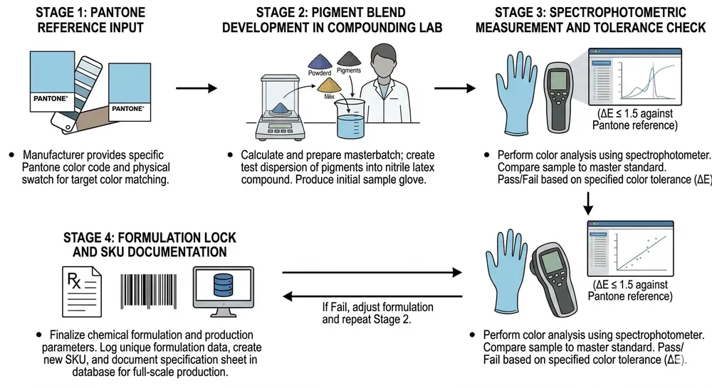 Colored Nitrile Glove Suppliers for Japanese Distributors: Pantone-Matched Options and Import Review