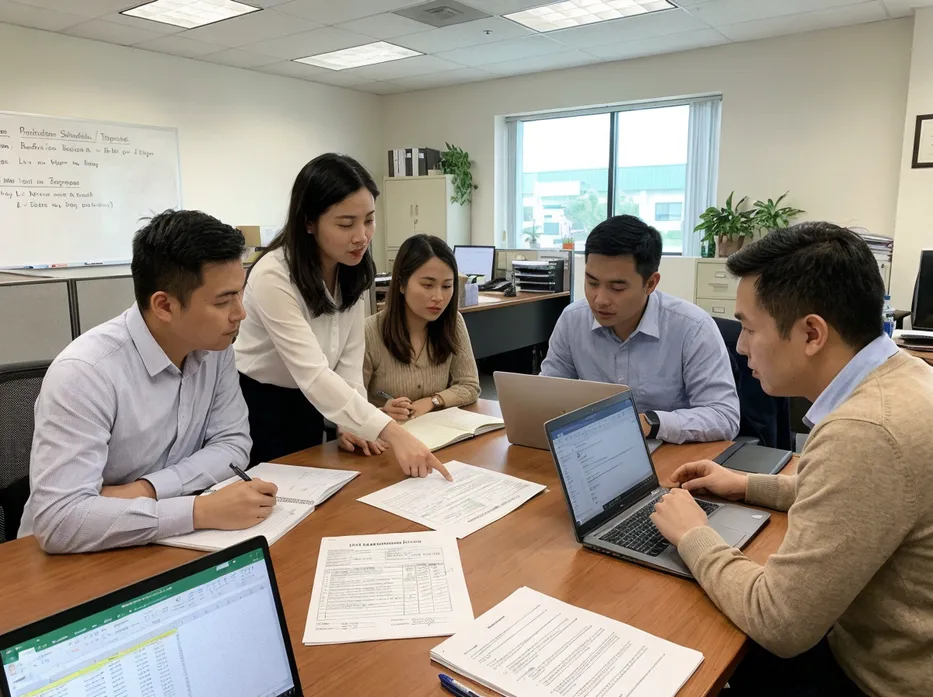 glovemfg sales team reviewing RFQ requirements